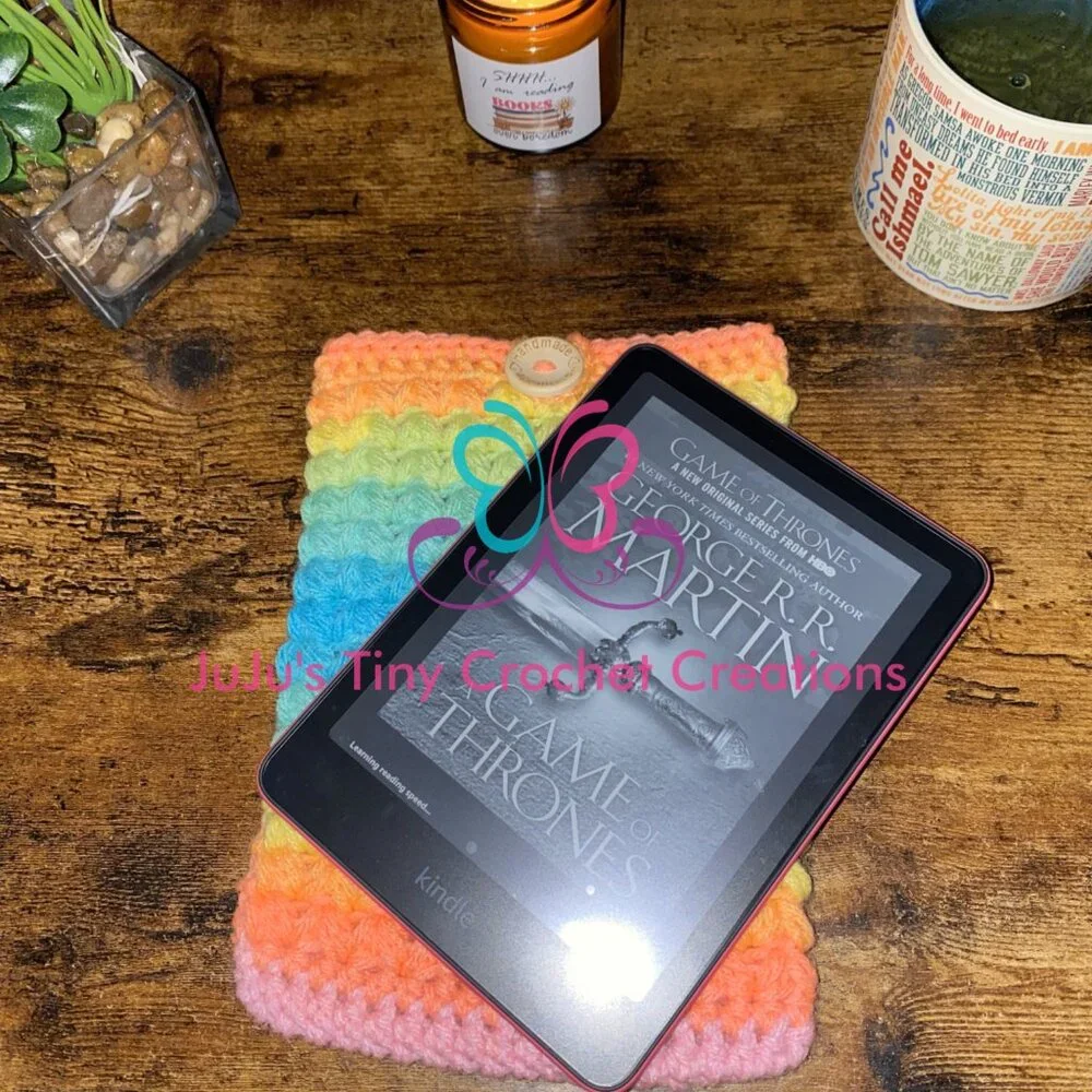 Kindle Paperwhite E-Reader Cover Sleeve - Nook - iPad - Neon Rainbow - Tablet